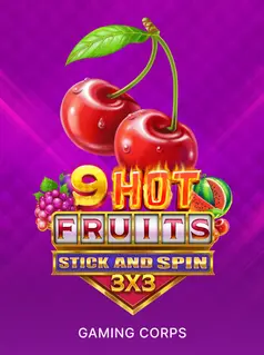 9 Hot Fruits Stick and Spin 3x3 game